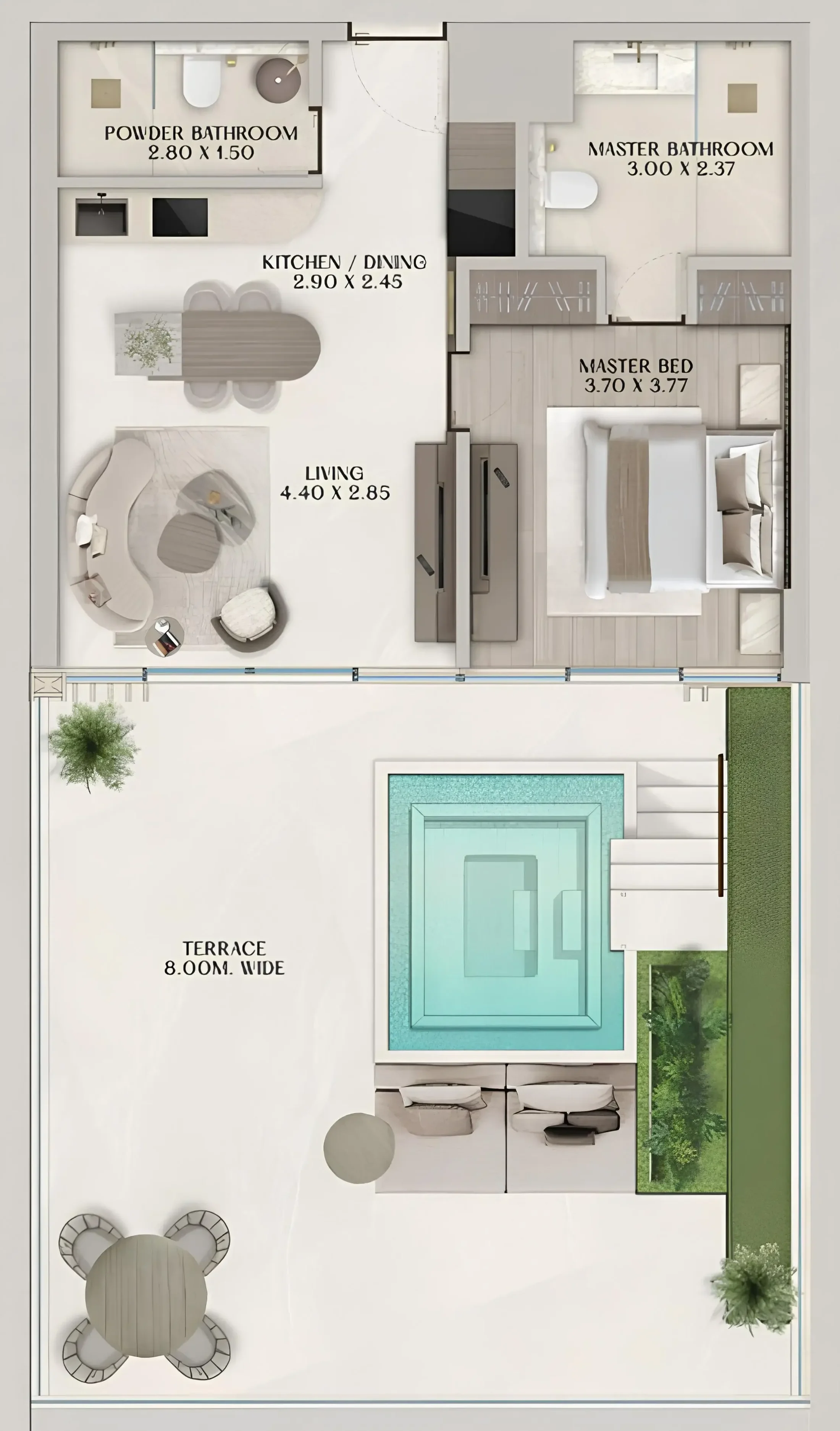 Al Huzaifa Properties Soléva Beach Residences floor plan