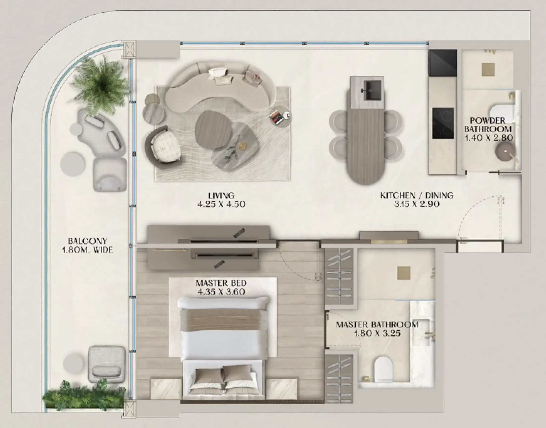 Al Huzaifa Properties Soléva Beach Residences floor plan