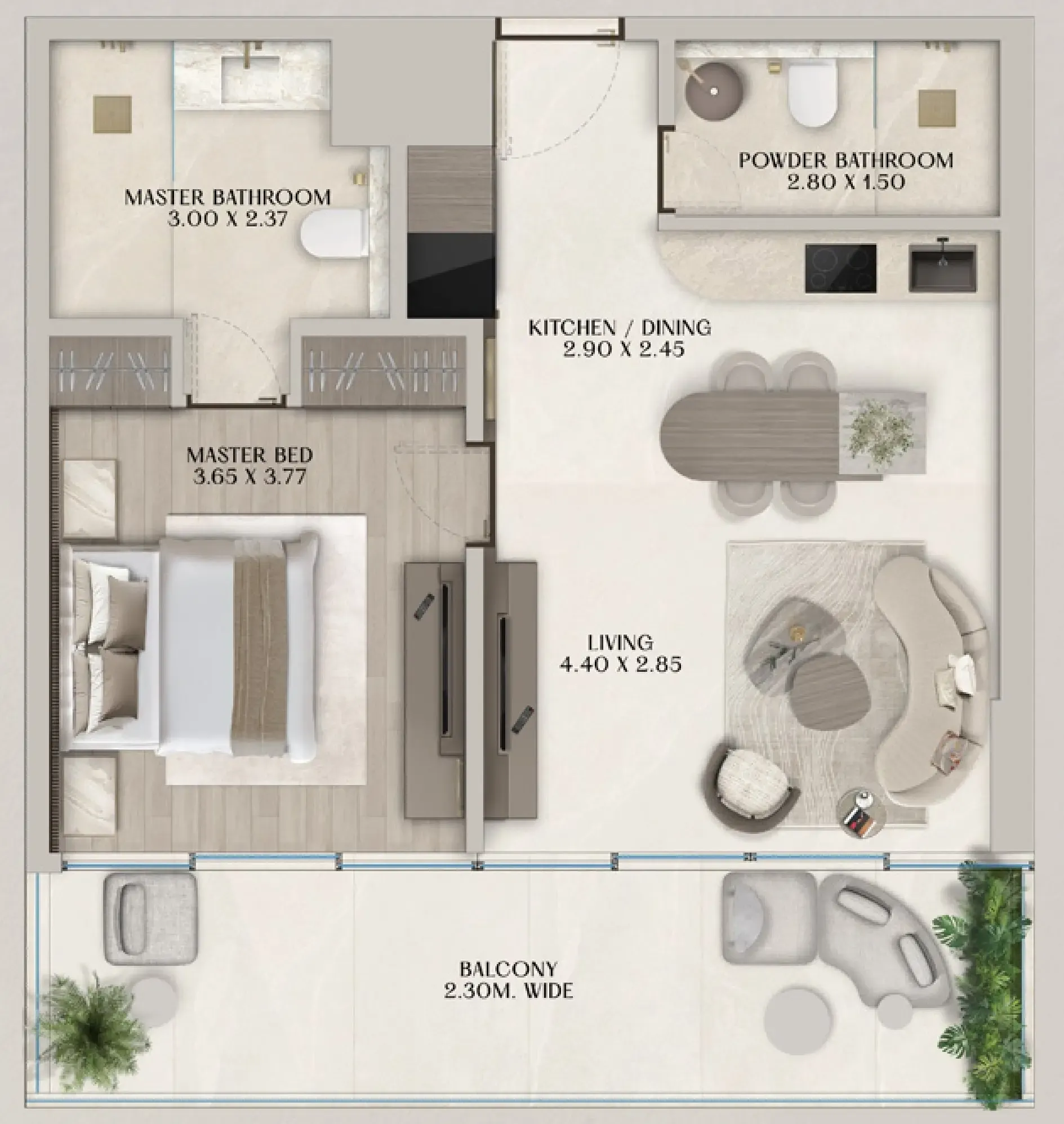 Al Huzaifa Properties Soléva Beach Residences floor plan