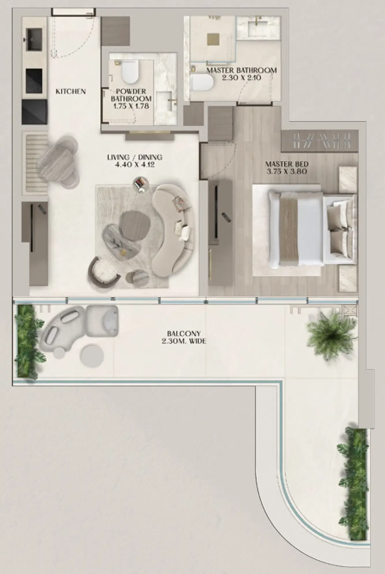 Al Huzaifa Properties Soléva Beach Residences floor plan