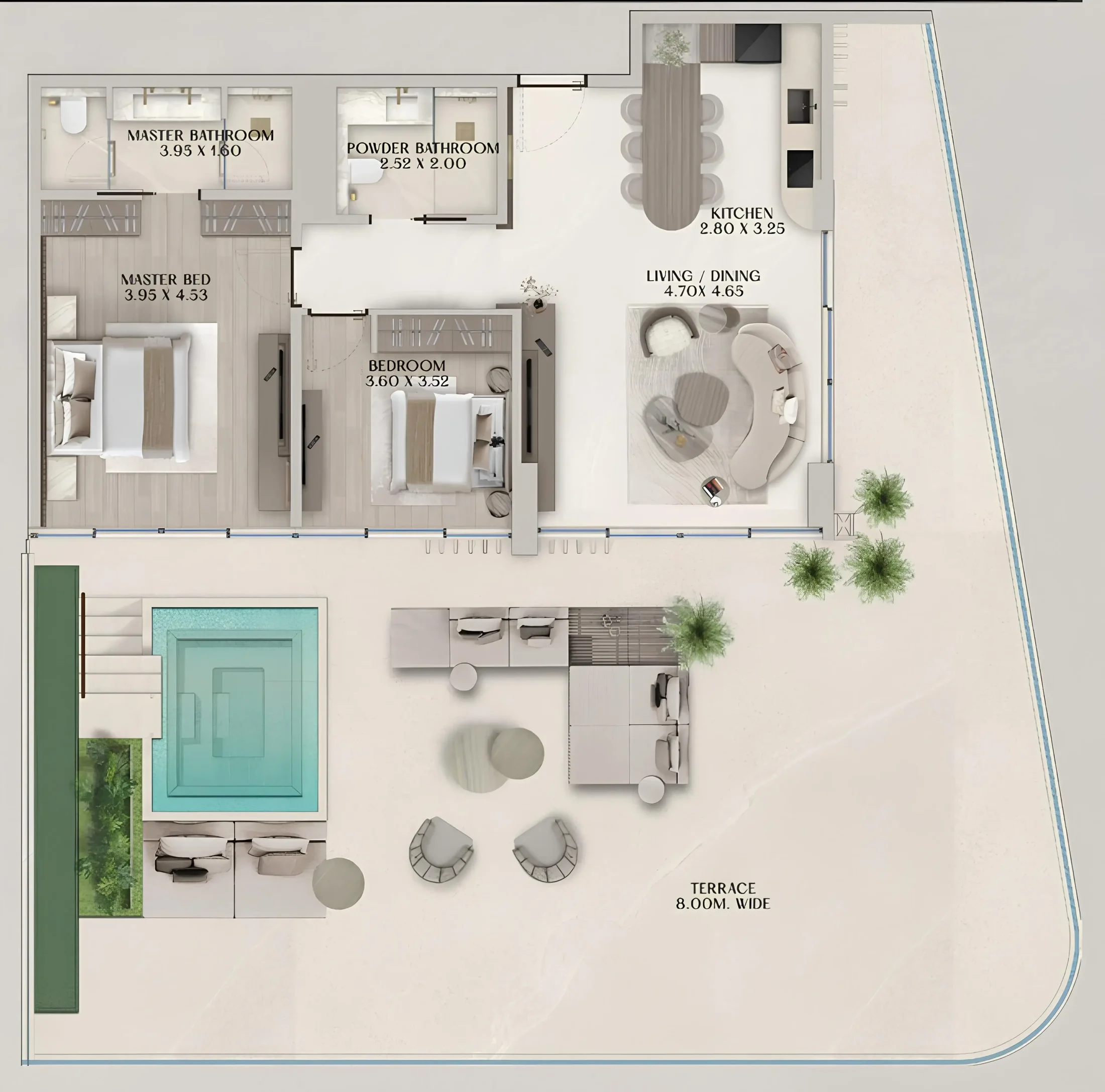 Al Huzaifa Properties Soléva Beach Residences floor plan