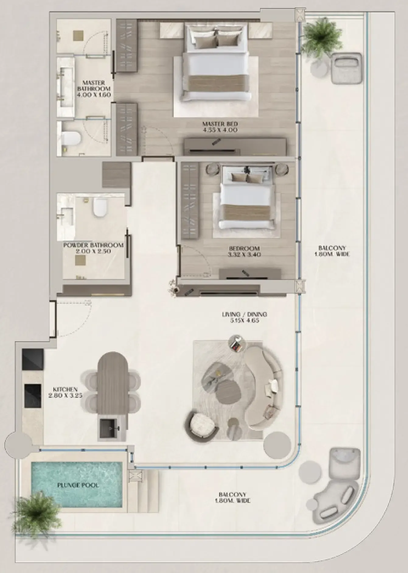 Al Huzaifa Properties Soléva Beach Residences floor plan