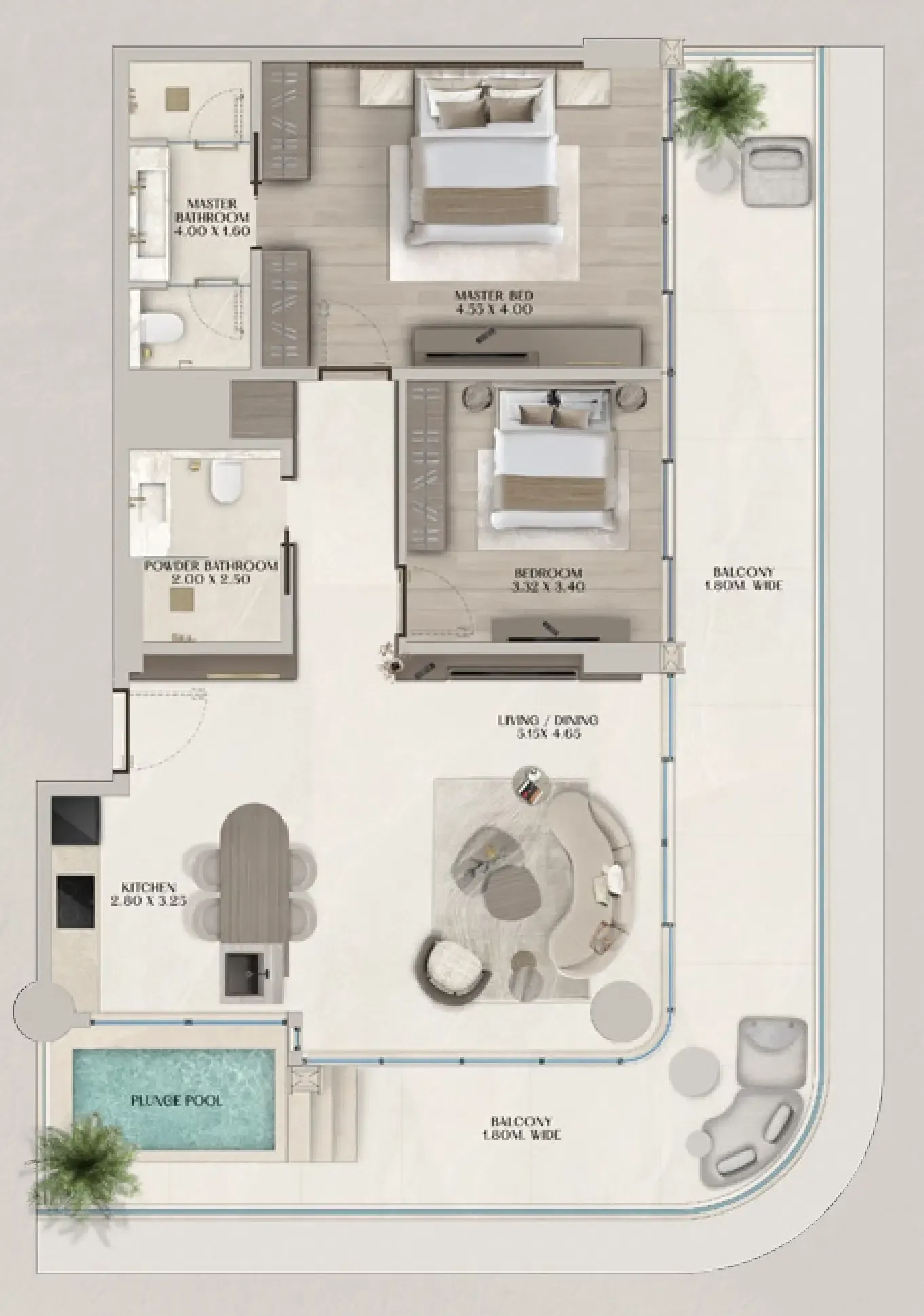 Al Huzaifa Properties Soléva Beach Residences floor plan