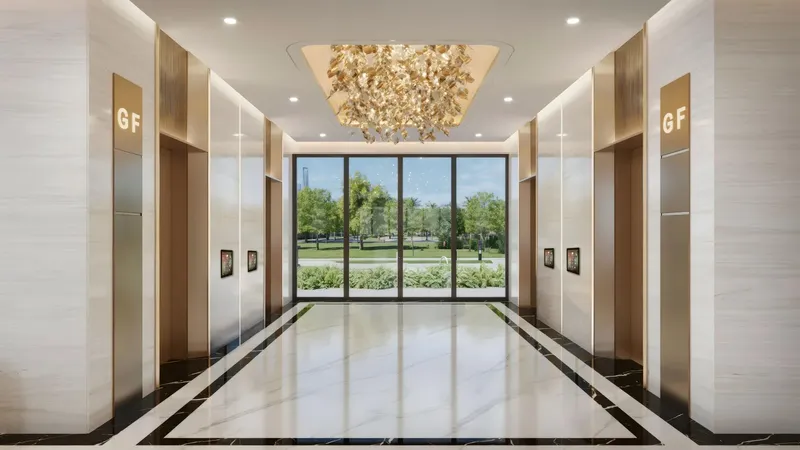 Lobby at Sparklz in Jebel Ali Village Dubai