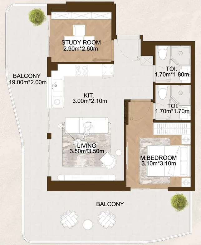 HZ DEVELOPMENT Sports View 2 floor plan