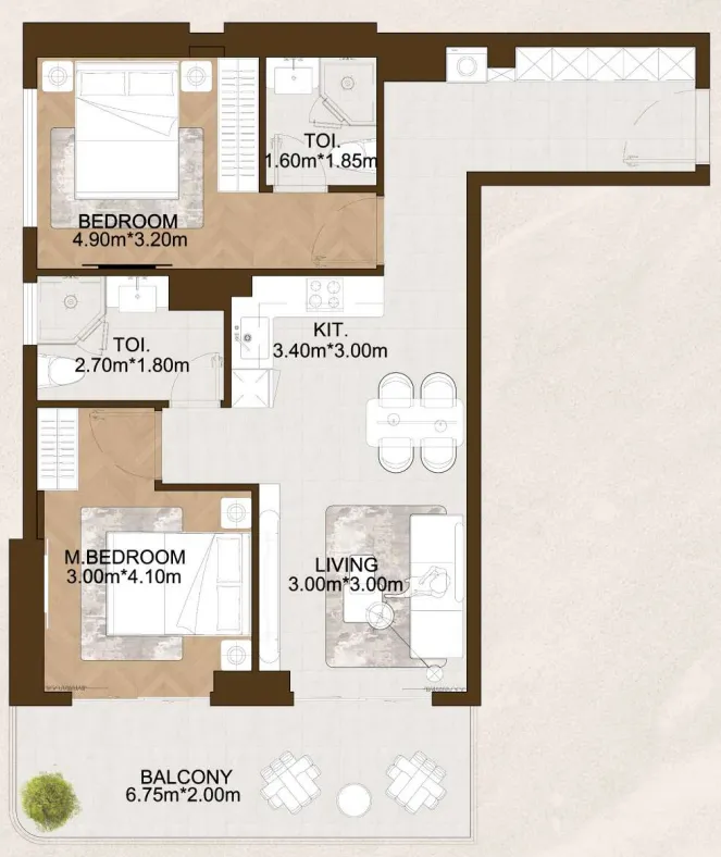 HZ DEVELOPMENT Sports View 2 floor plan