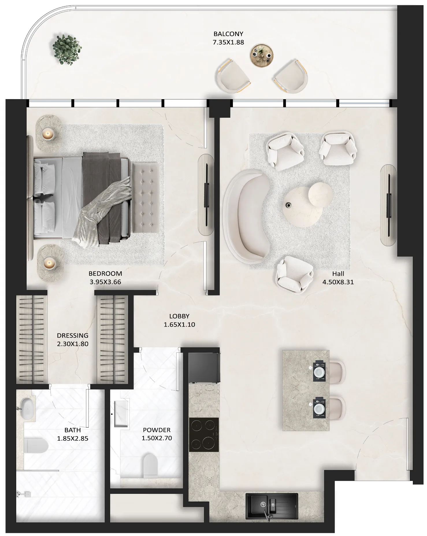 Tasmeer Indigo Properties SquareX One floor plan