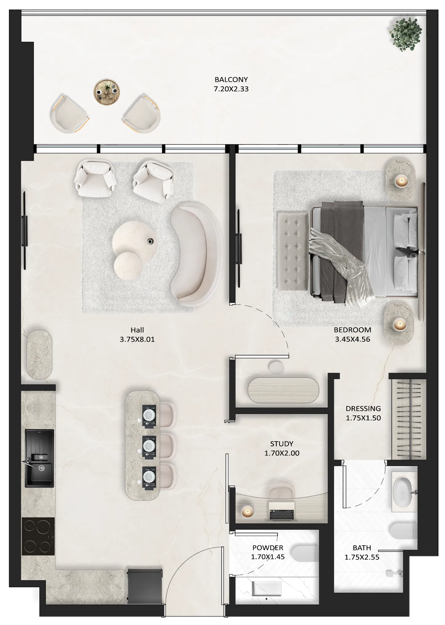 Tasmeer Indigo Properties SquareX One floor plan