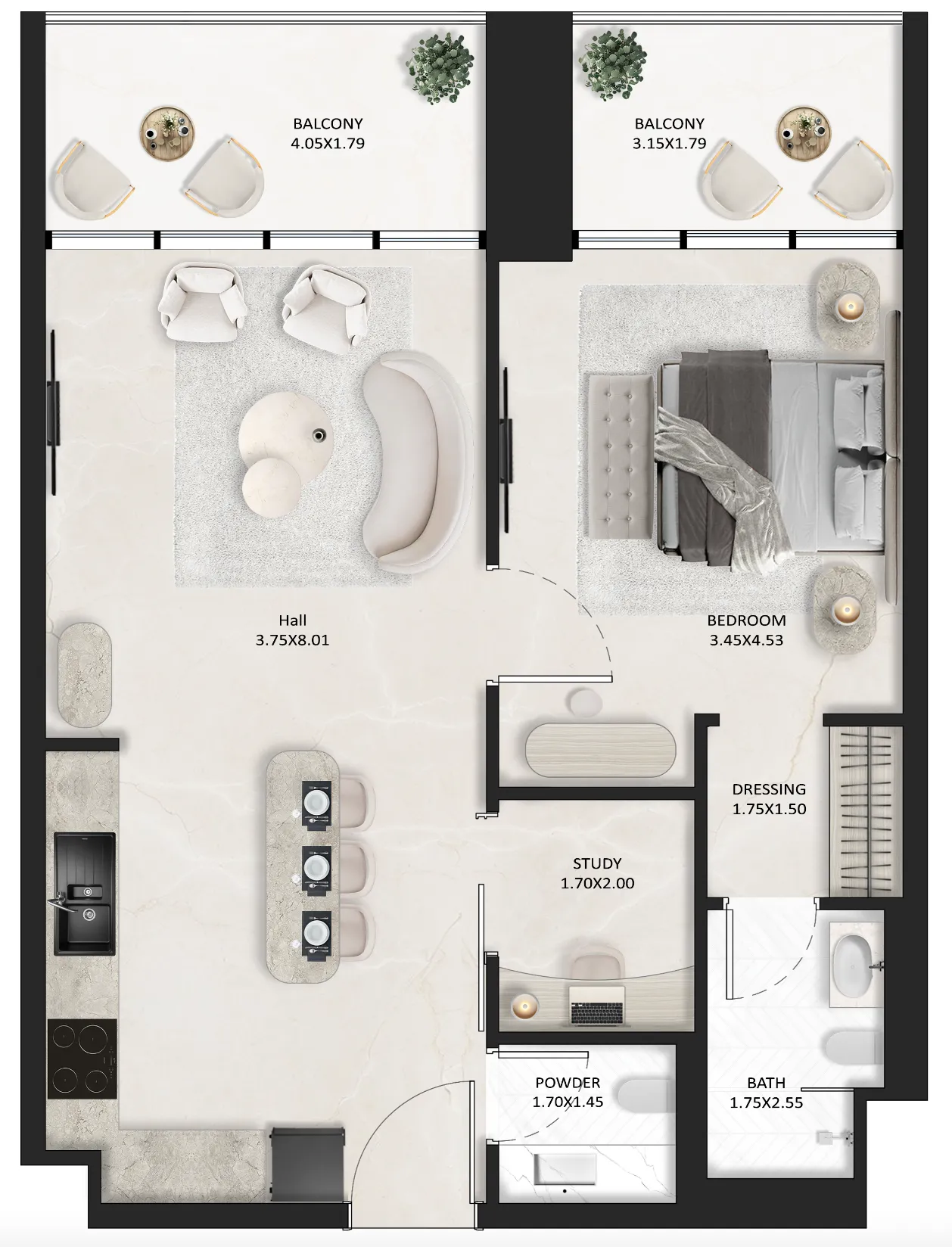 Tasmeer Indigo Properties SquareX One floor plan