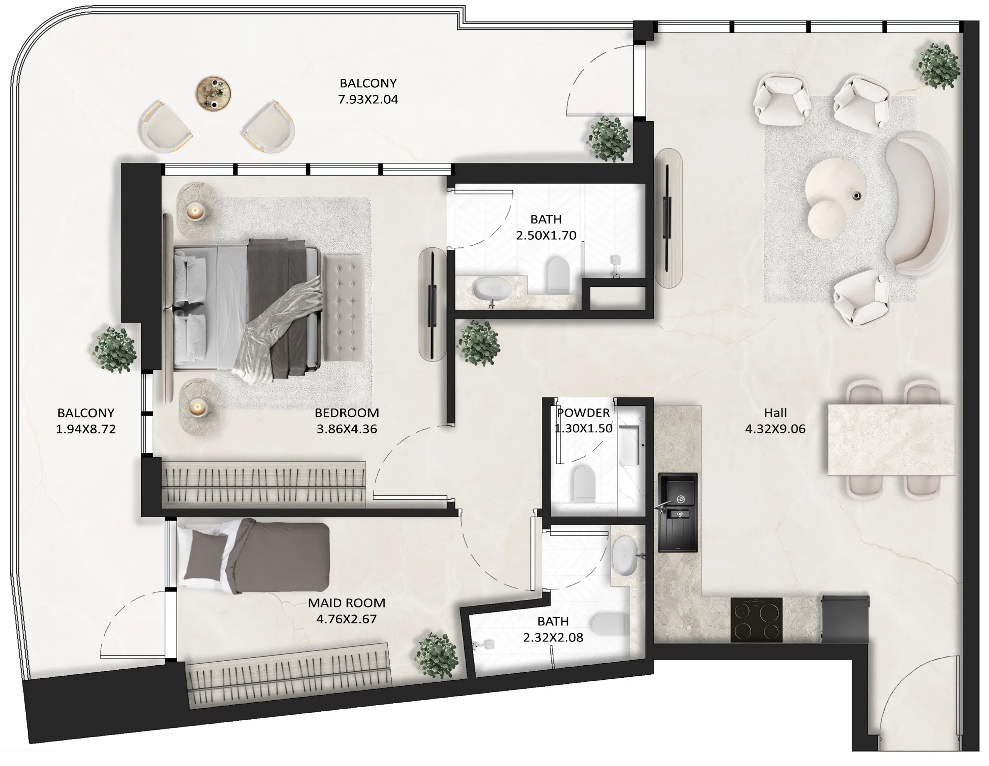 Tasmeer Indigo Properties SquareX One floor plan