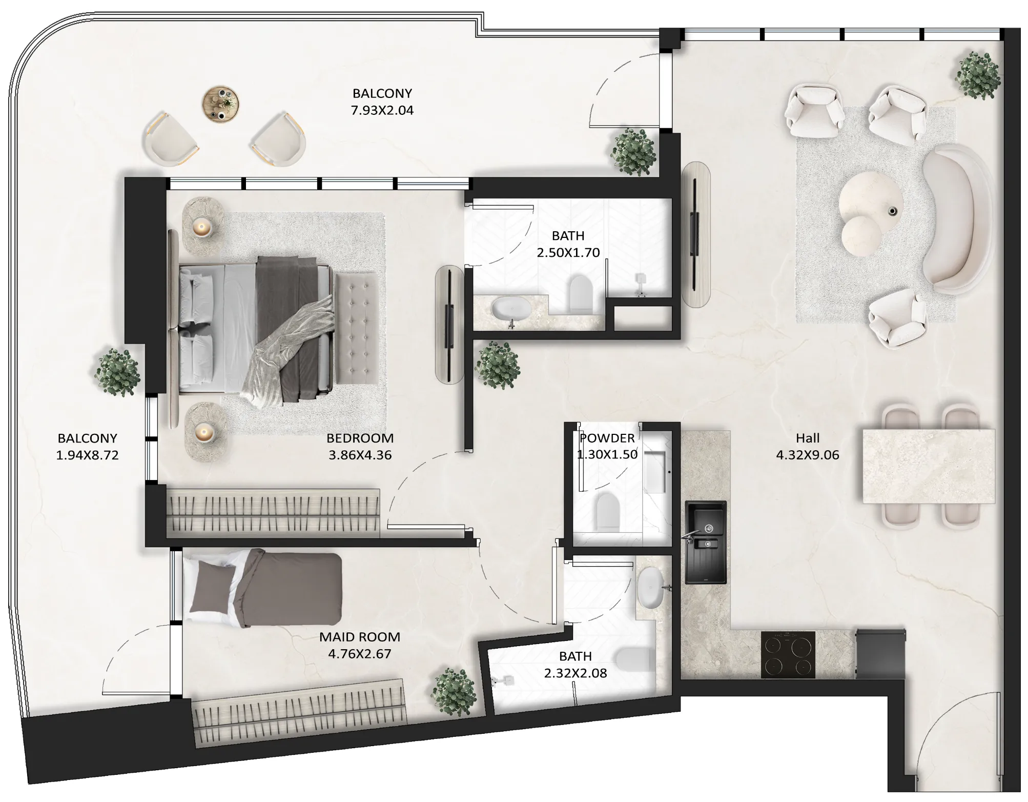 Tasmeer Indigo Properties SquareX One floor plan
