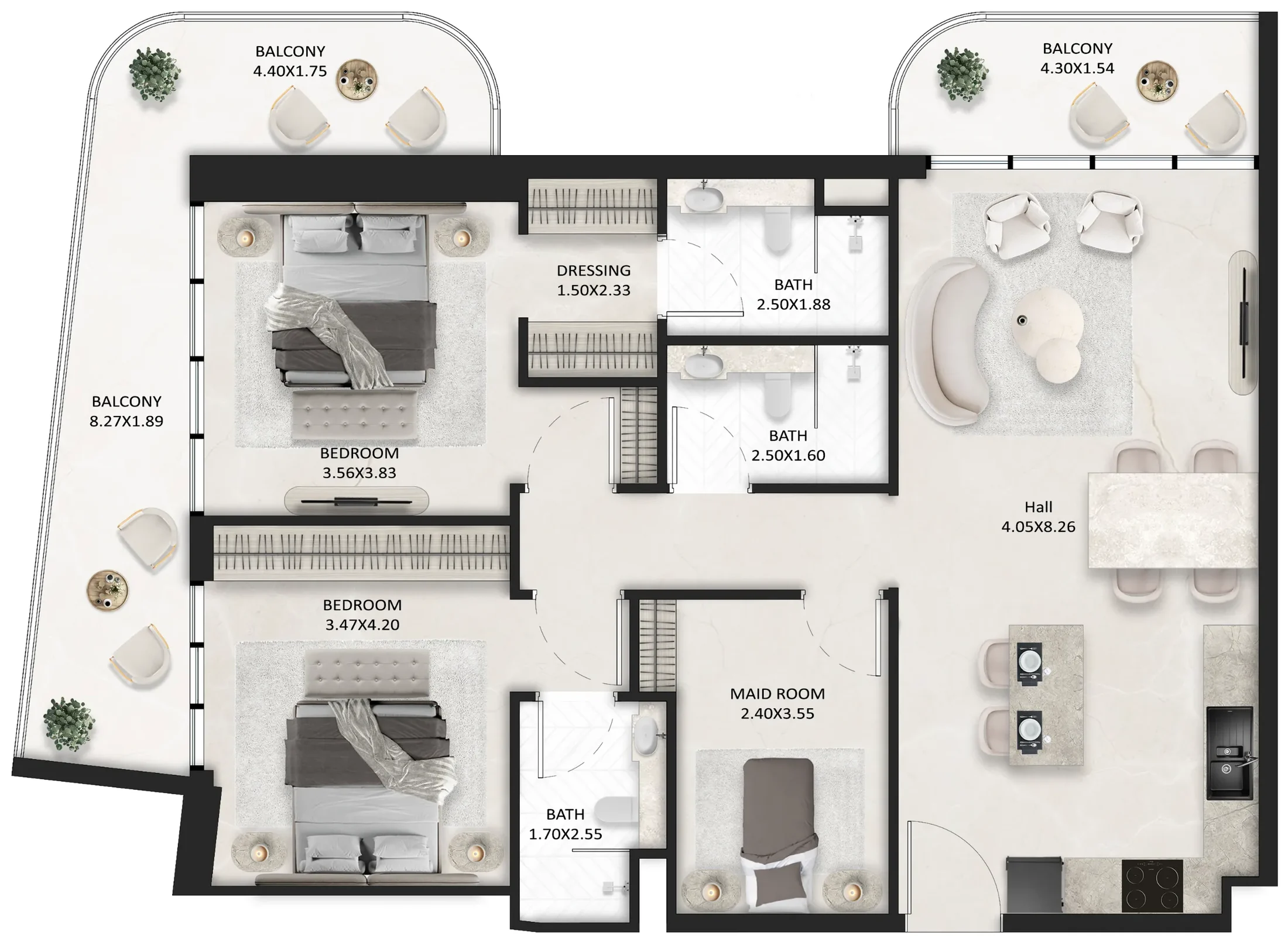 Tasmeer Indigo Properties SquareX One floor plan