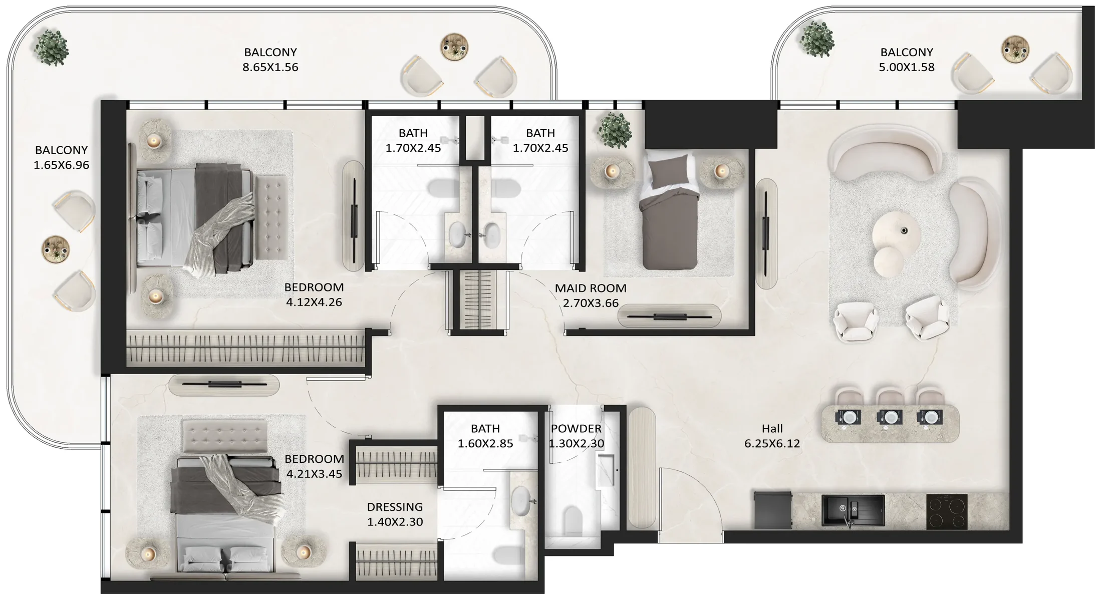 Tasmeer Indigo Properties SquareX One floor plan