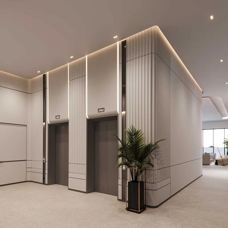 Lobby at SquareX One in JVC (Jumeirah Village Circle) Dubai