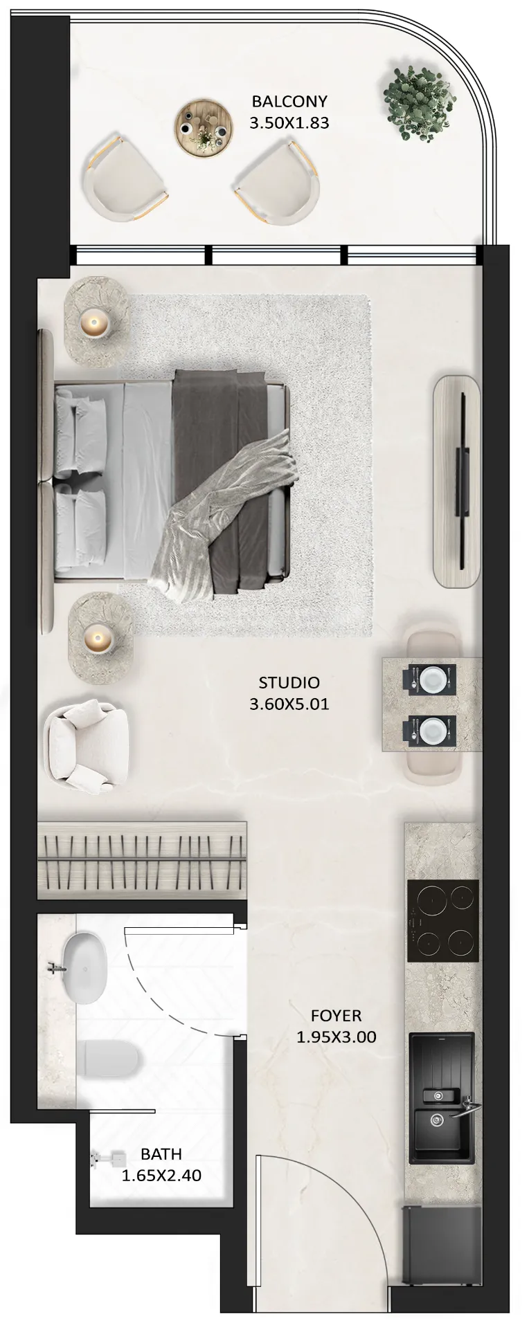 Tasmeer Indigo Properties SquareX One floor plan