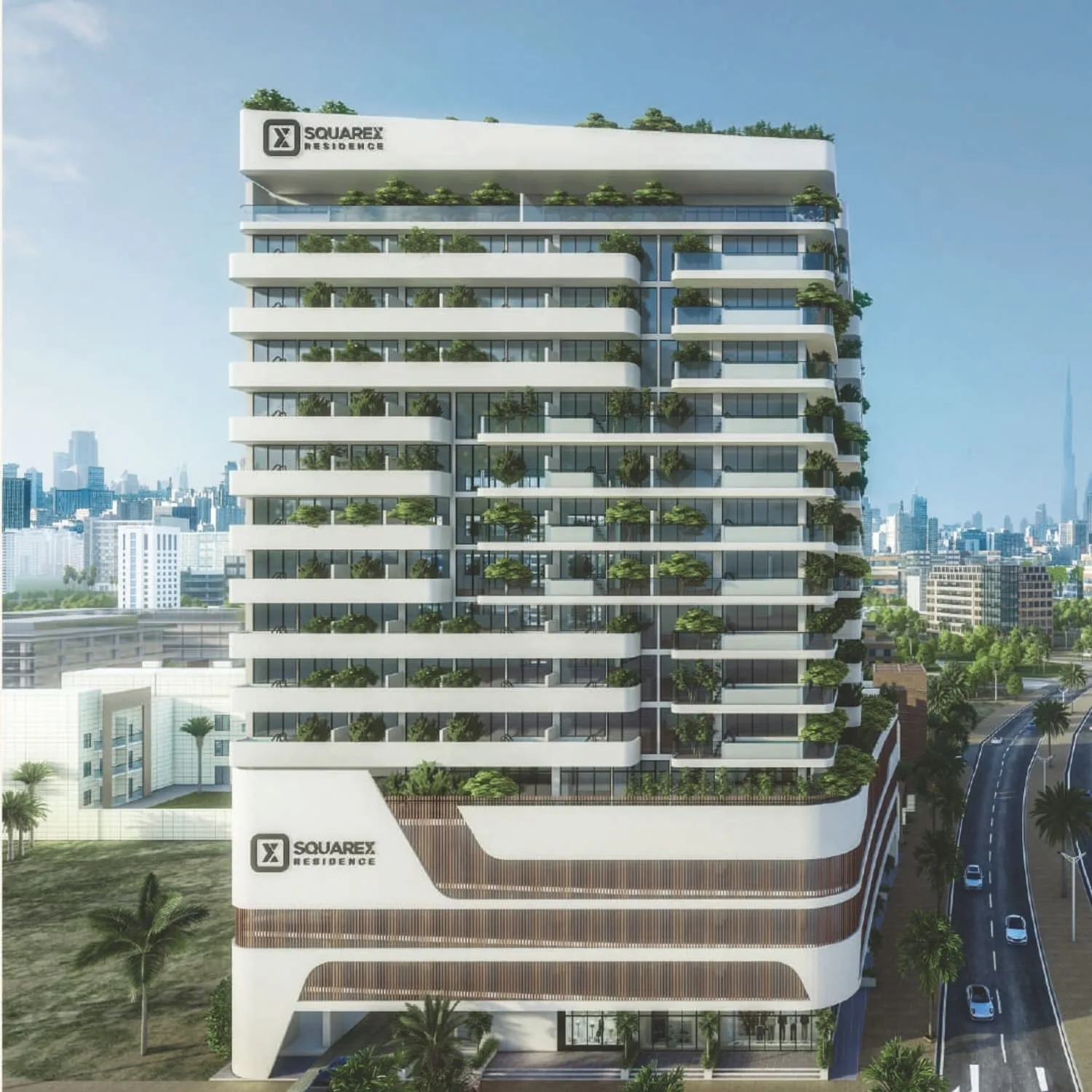 Exterior at SquareX Residence in JVC (Jumeirah Village Circle) Dubai