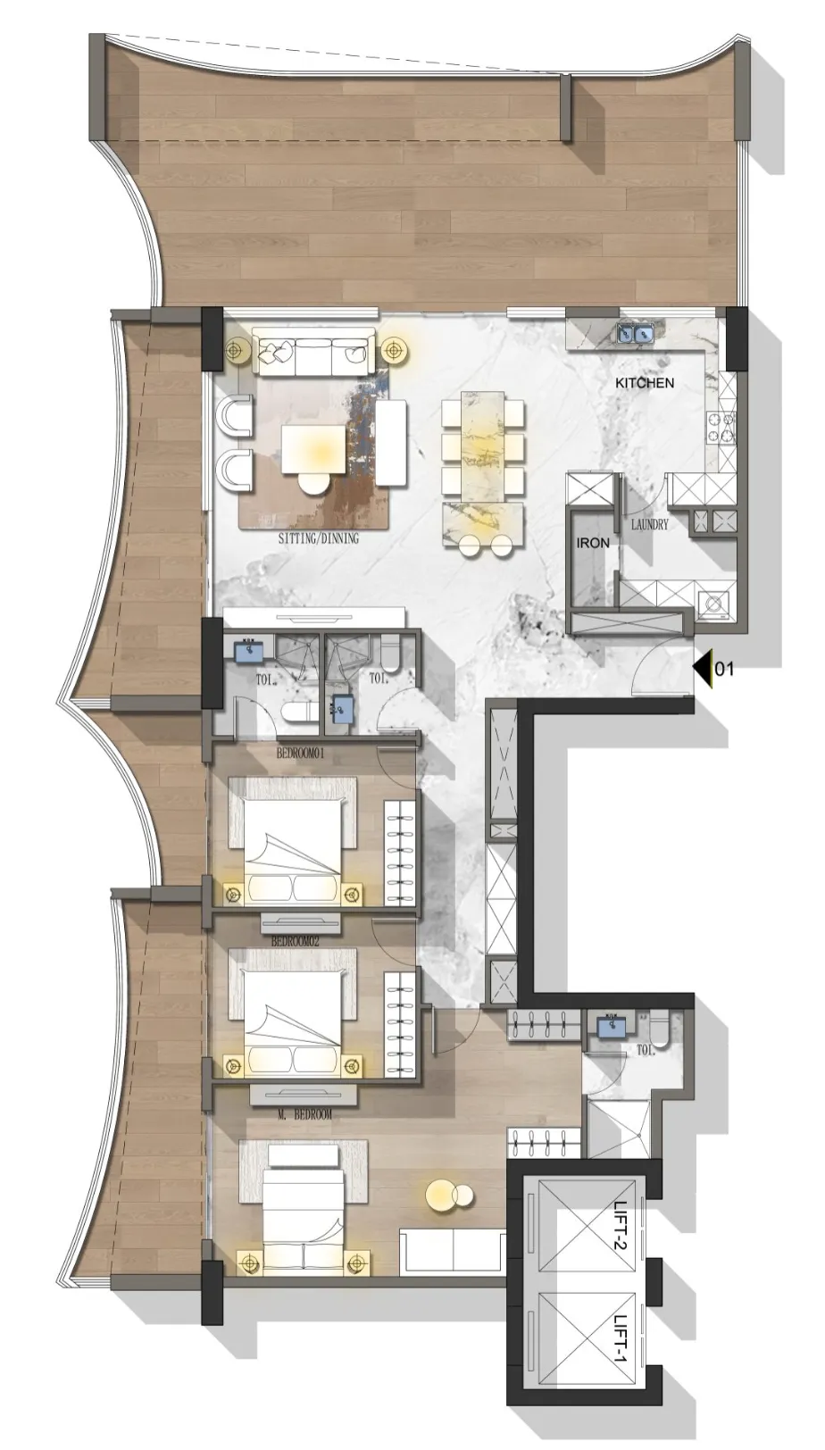 STAMN Real Estate Development Stamn Nautis Residences floor plan