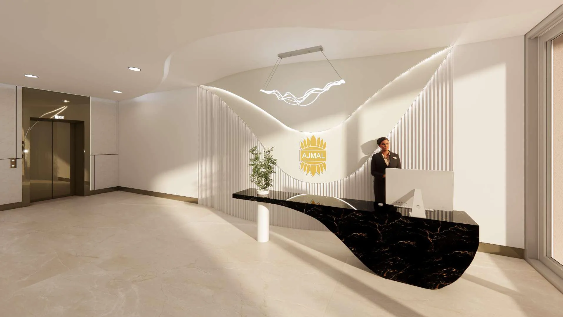 Ajmal Estate Developers Stellar Axis Lobby