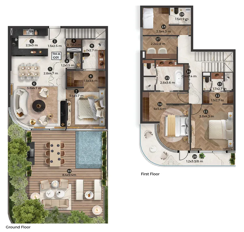 Emirates Developments Stellar by Elie Saab floor plan