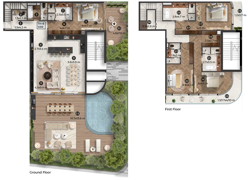 Emirates Developments Stellar by Elie Saab floor plan