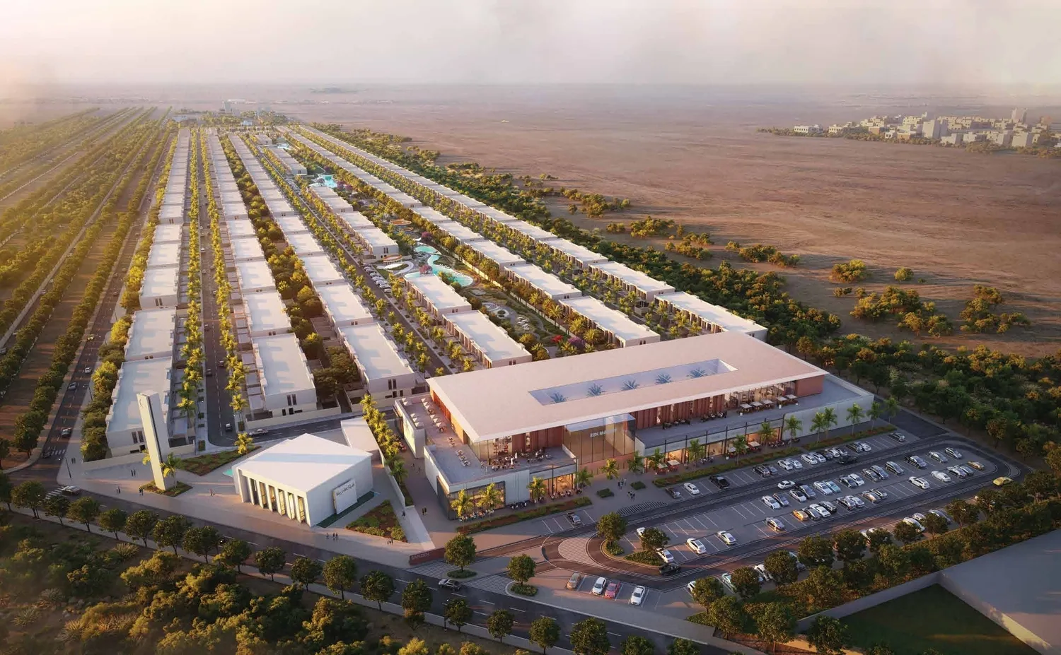 Exterior at Sukoon by Sanzen in Al Aweer Sharjah