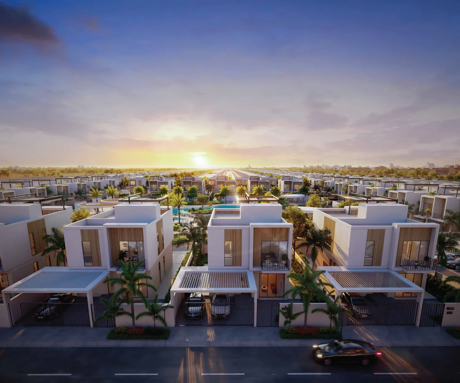 Exterior at Sukoon by Sanzen in Al Aweer Sharjah