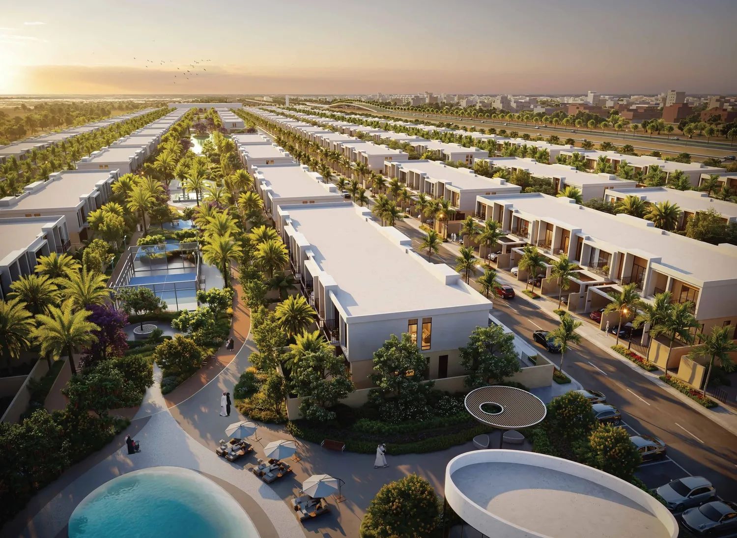 Exterior at Sukoon by Sanzen in Al Aweer Sharjah