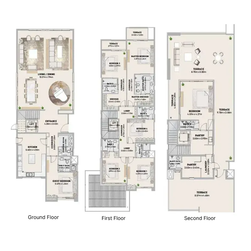 Ajmal Makan Sun Island Villas floor plan