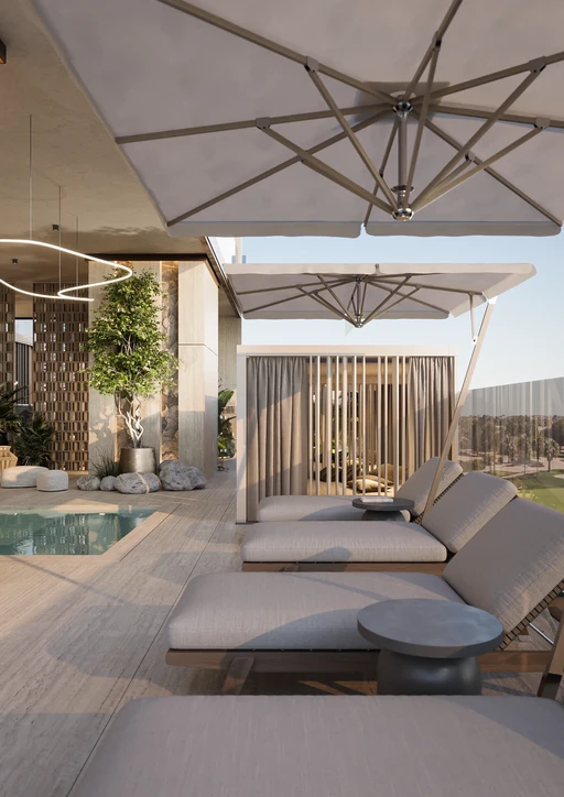 Sun Loungers with Deck amenity image at Ashwood Residences
