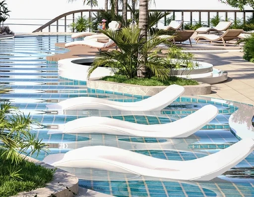 Sundeck amenity image at Divine Al Barari
