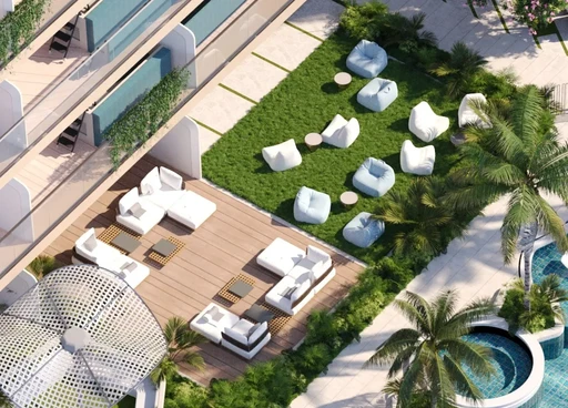 Sunken Seating amenity image at Divine Al Barari