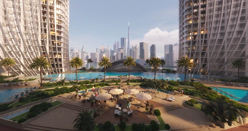 Sunken Seating amenity image at Binghatti Skyrise