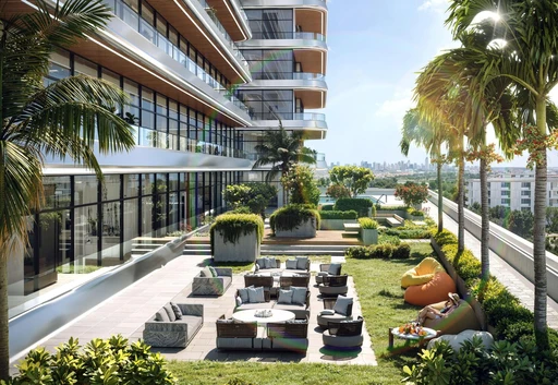 Sunlit Terrace amenity image at Binghatti Hillviews