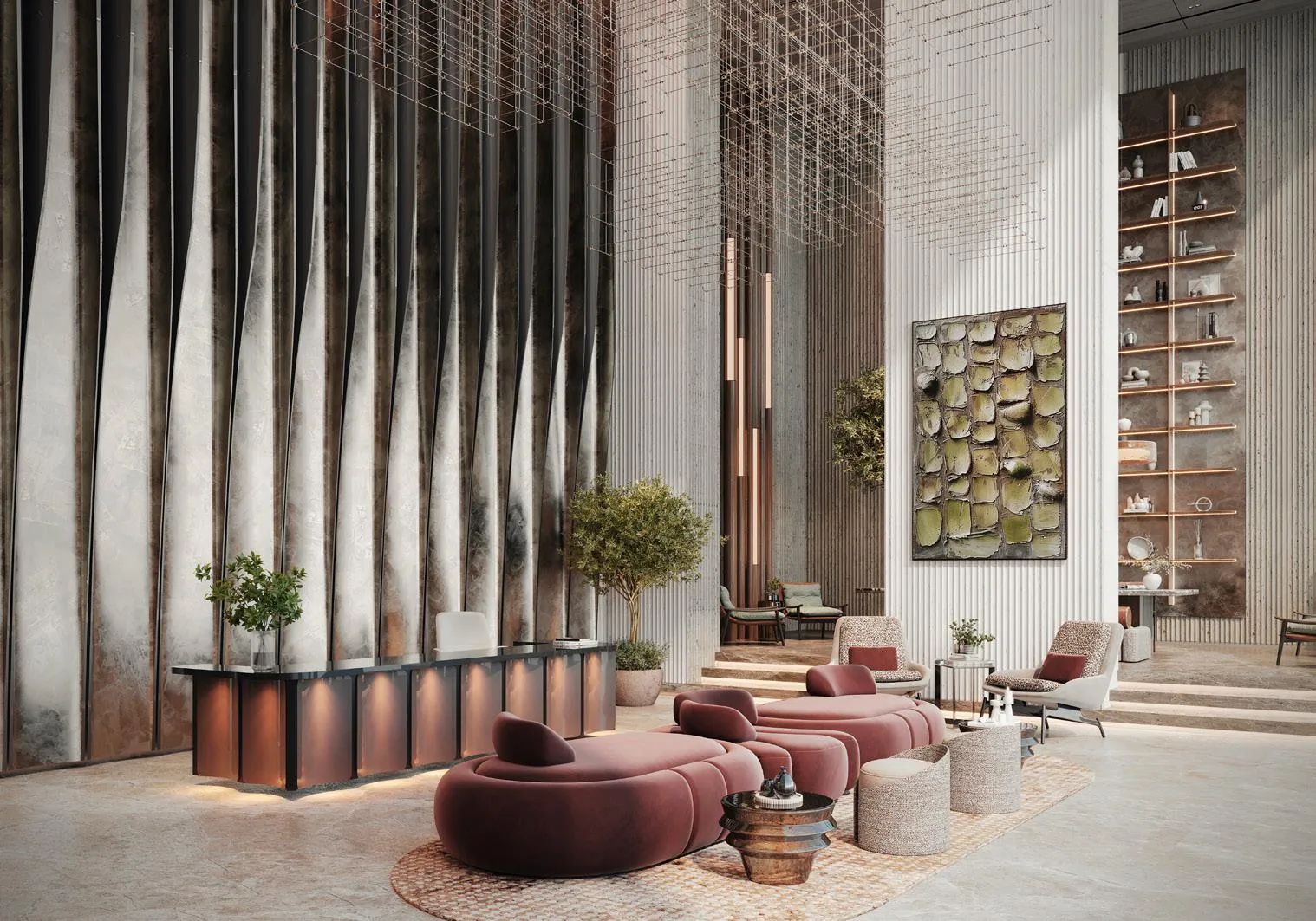 Lobby at Sunset Bay Grand in Dubai Islands Dubai