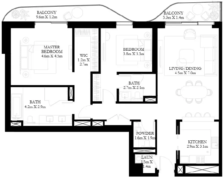 IMKAN Properties Sunstone floor plan