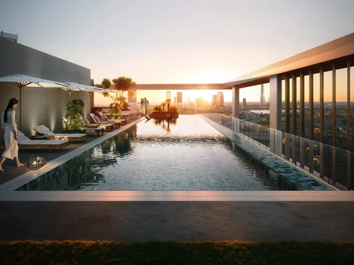 Swimming Pool amenity image at Binghatti Pinnacle