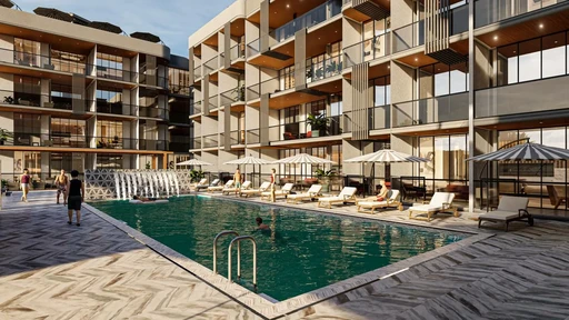 Swimming Pool amenity image at Golden Woods Albab Views