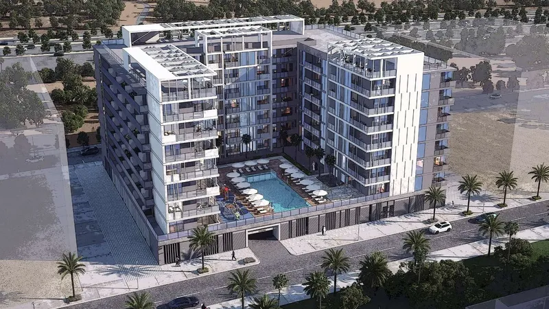 Exterior at Talia Residences in Al Furjan Dubai