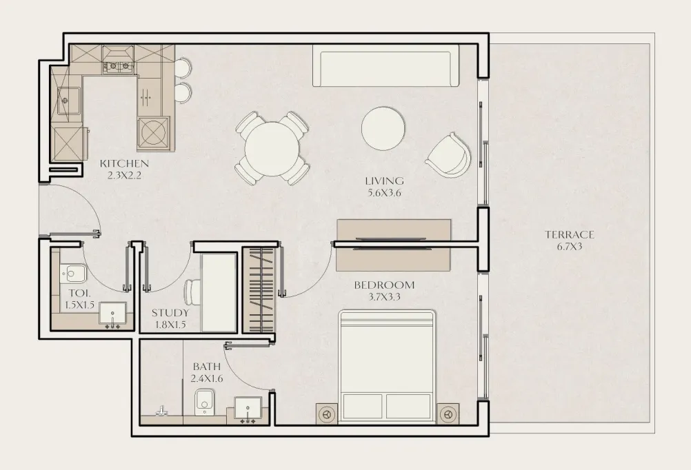 JHK Heights Development Tavora Residences floor plan