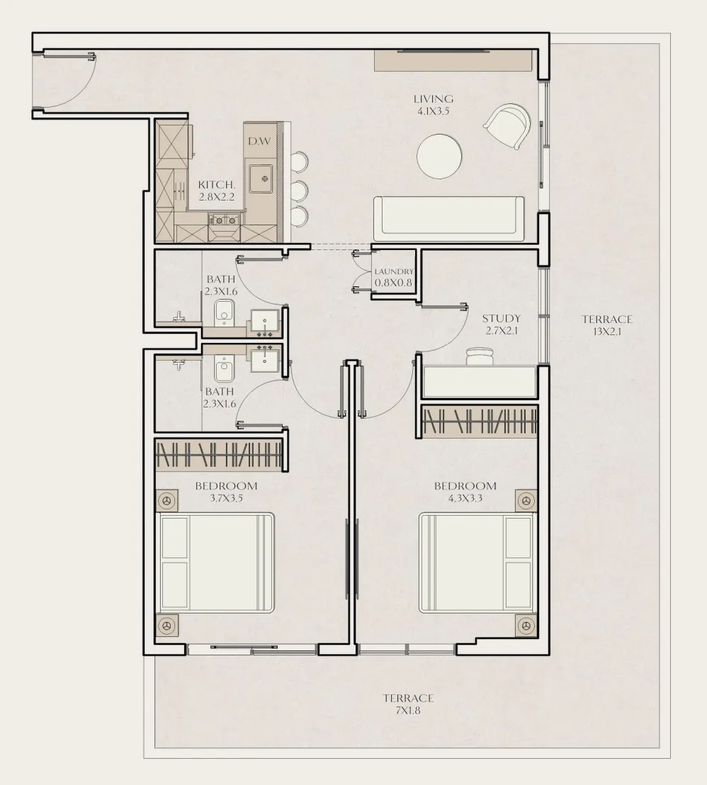 JHK Heights Development Tavora Residences floor plan