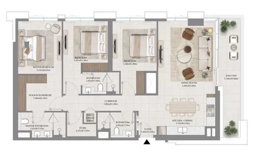 Emaar Terra Gardens floor plan