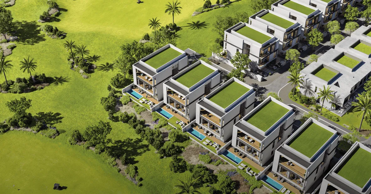 Exterior at Terra Golf Collection Phase 2 in Jumeirah Golf Estates Dubai