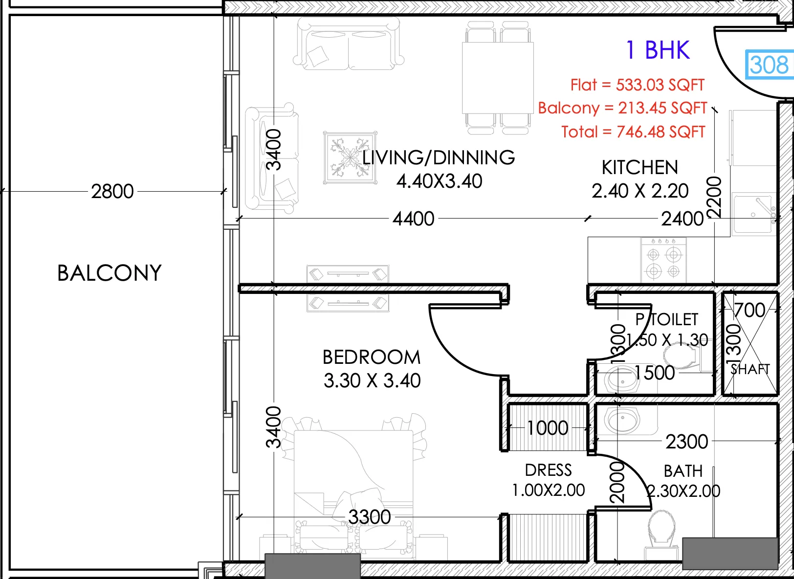 Dugasta Terra Tower floor plan