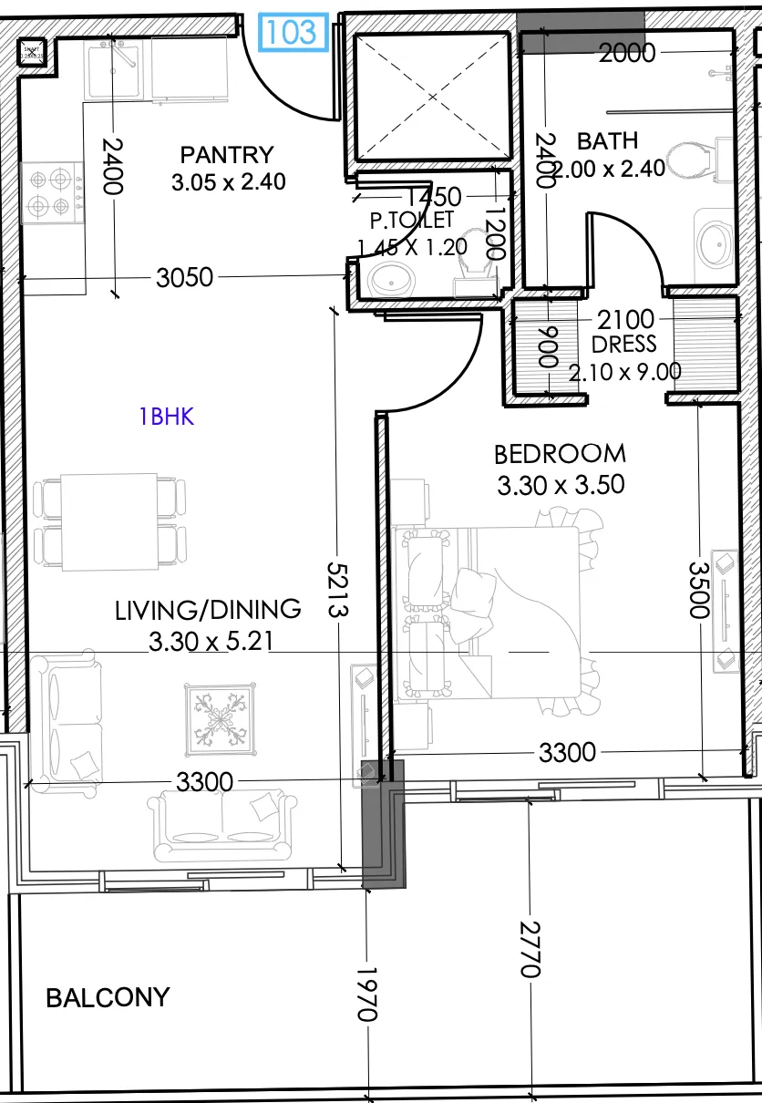 Dugasta Terra Tower floor plan