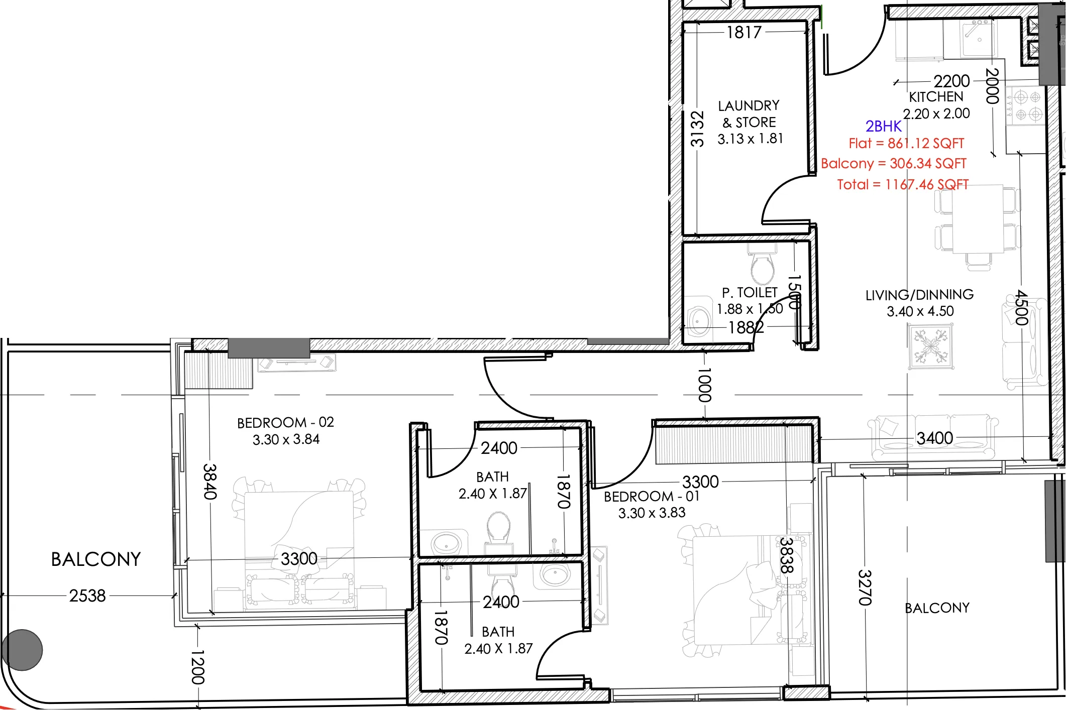 Dugasta Terra Tower floor plan