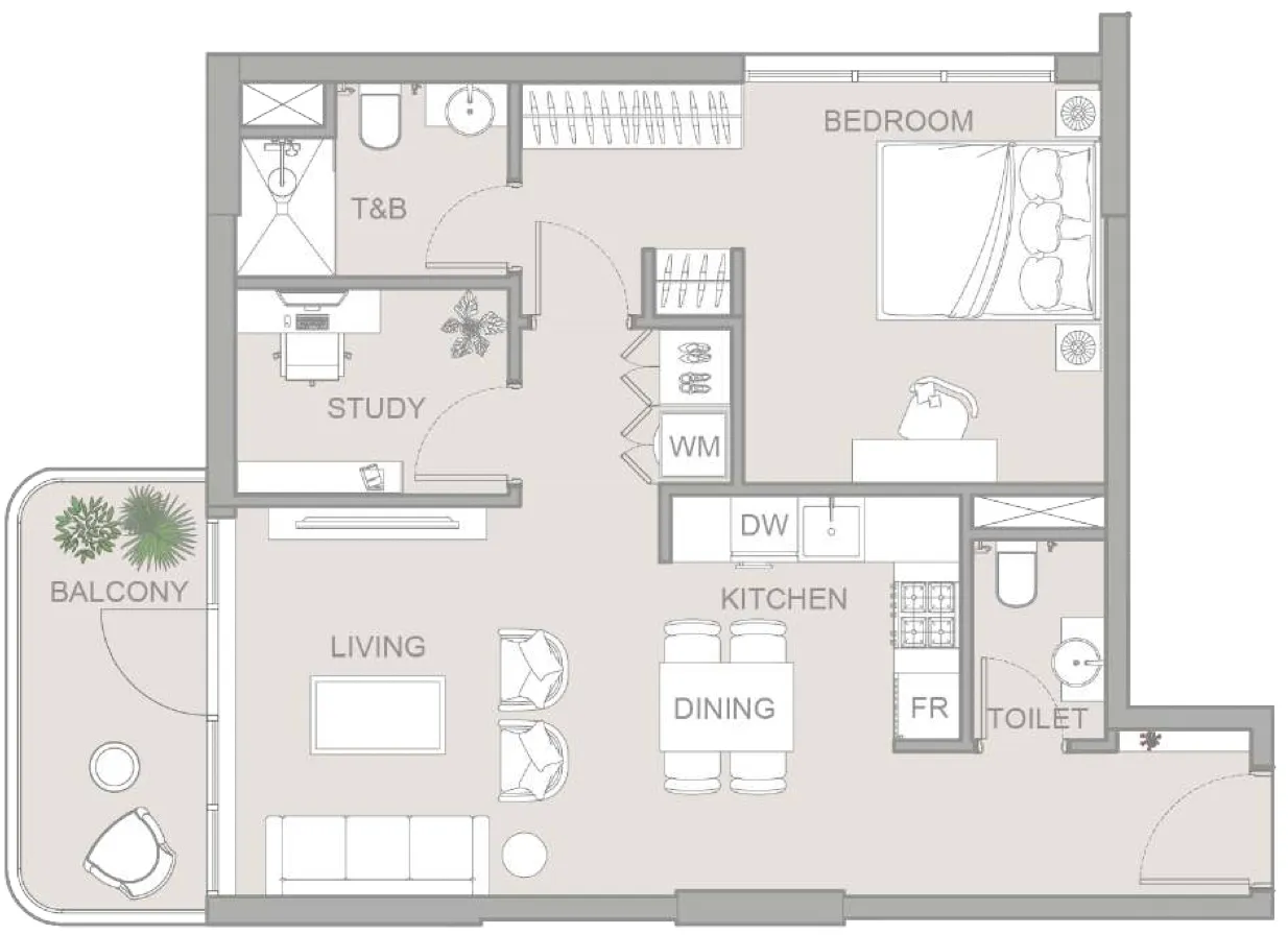 Object 1 TETR1S Tower floor plan