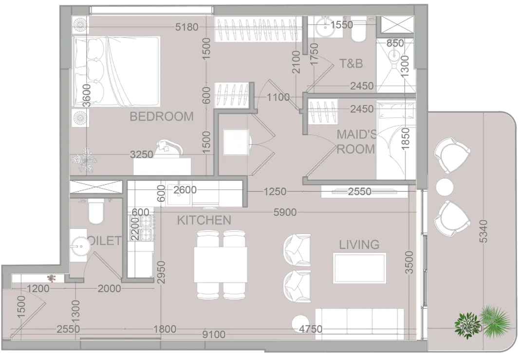 Object 1 TETR1S Tower floor plan