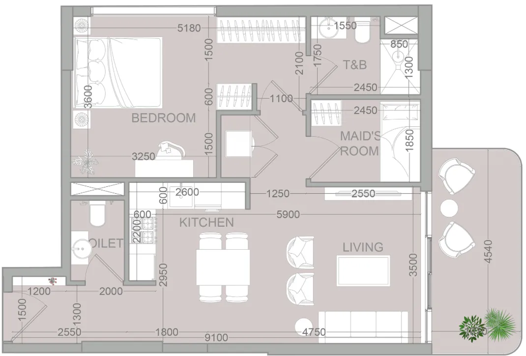 Object 1 TETR1S Tower floor plan