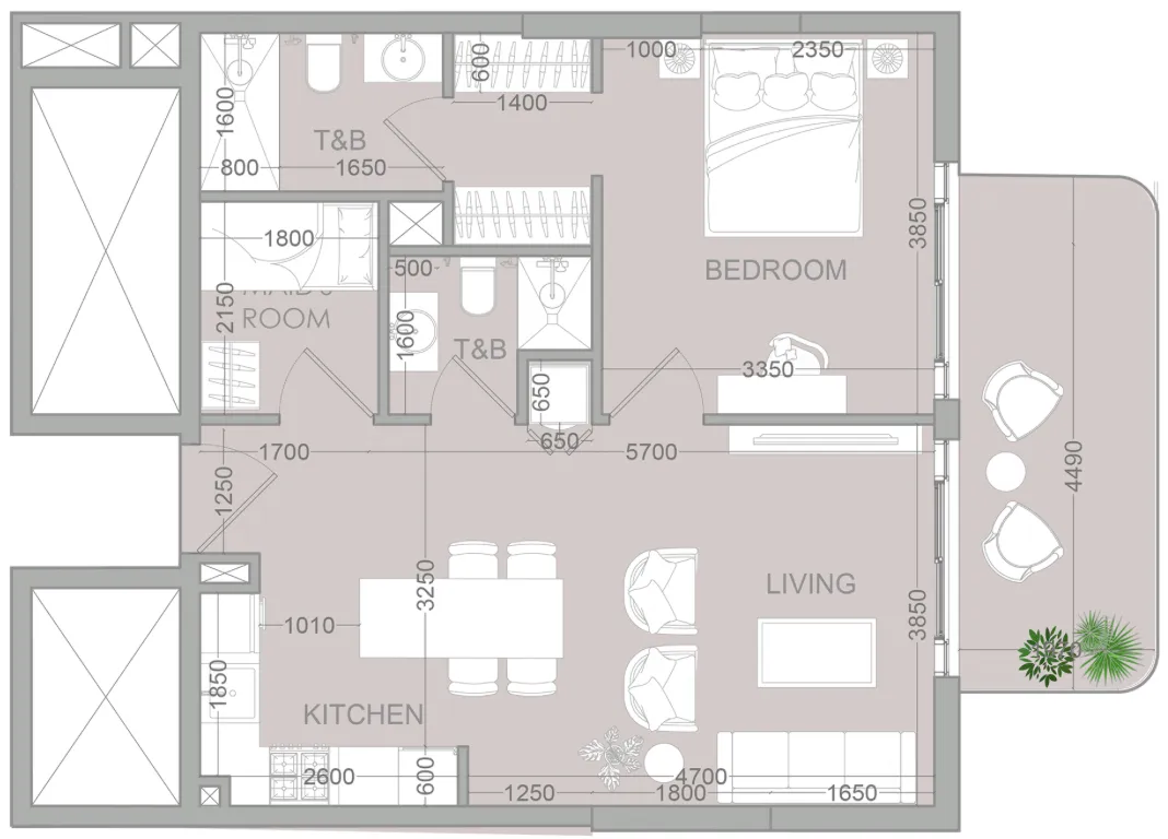 Object 1 TETR1S Tower floor plan