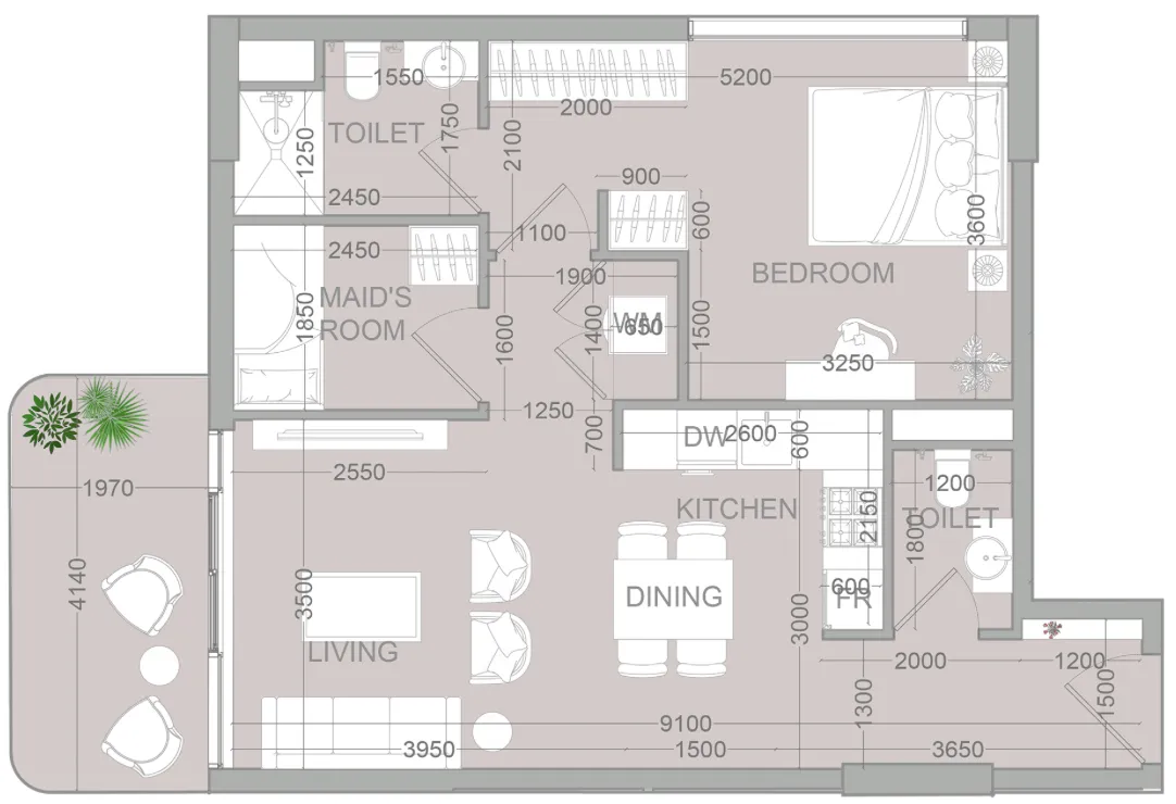 Object 1 TETR1S Tower floor plan
